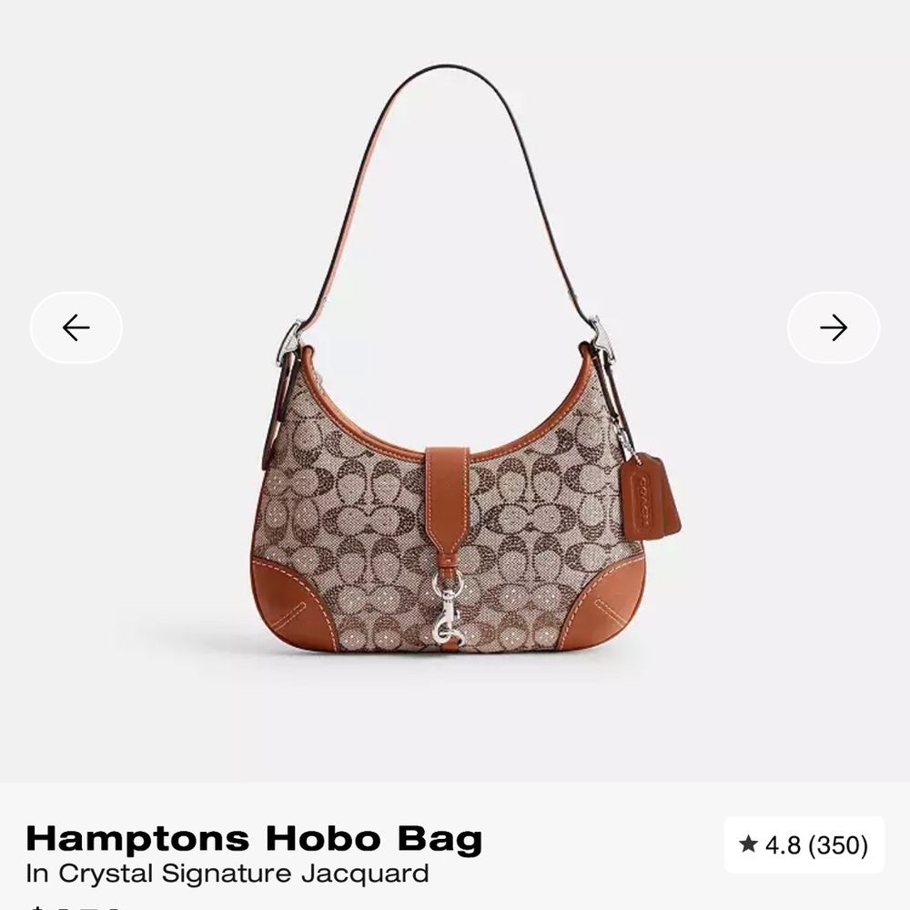 Coach Hampton Crystal Hobo Bag